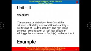 Construction of Root Locus