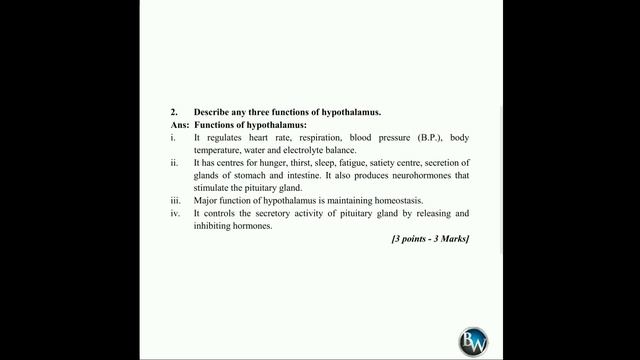 Class 12 Control and Coordination Question Bank Solution | Biology Question Bank Answers | #QB