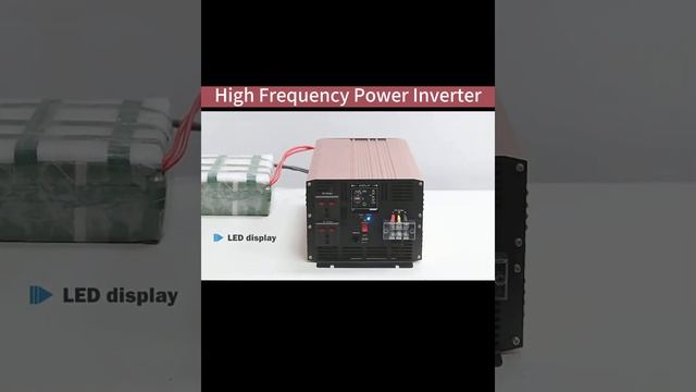 High frequency power converter pure sine wave inverter #inverter #converter #solar #battery #energy смотреть онлайн