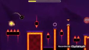 Играем в синий геометри даш проходим последний уровень с багом