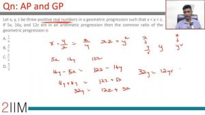 CAT 2018 Question Paper - Slot 1 Solutions |  Sequences & Series