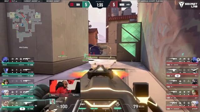 [VCT AMERICAS kickoff 2024] Sentinels vs. MIBR  Play-In Stage map ascent | Highlights | [VALORANT]