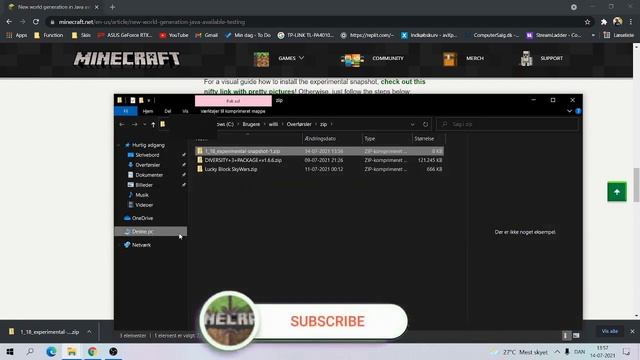 How to downloade 1.18.1 Snapshot!!! | English | смотреть онлайн