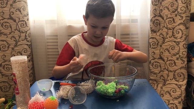 Режем АНТИСТРЕСС делаем большой лизун СЛАЙМ/SLIME