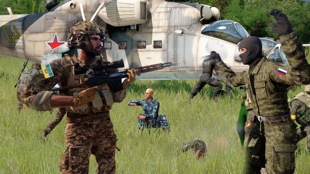 RF Armed Forces suffer heavy losses retreating from Ukrainian cities | Arma 3 смотреть онлайн