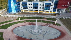 Светомузыкальный, мультимедийный фонтан в г. Губкинский, ЯНАО