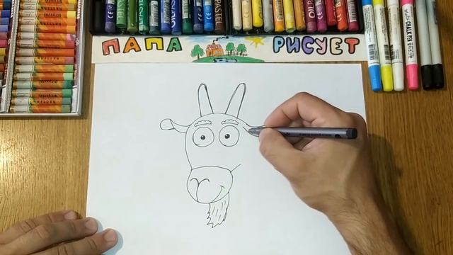 Как нарисовать Козла / Урок Рисования / How to draw a Goat / Drawing Lesson смотреть онлайн