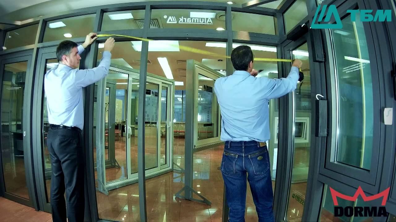 Подготовка к монтажу автоматической раздвижной двери DORMA смотреть онлайн