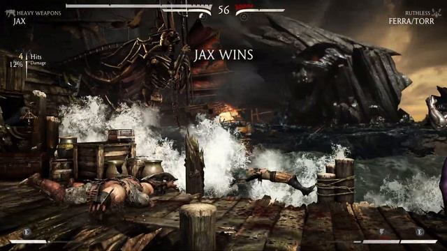 Mortal Kombat JAX vs FERRA/TORR Fight. Classic MK3 Skin in MK XL. Fighting games Gameplay in 2021