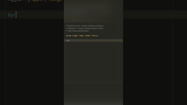 Обращение к каждому элементу списка. Функция len() #python #pythondeveloper #coding