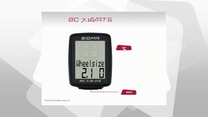 SIGMA SPORT // BC 7.16/ATS // Settings (EN)