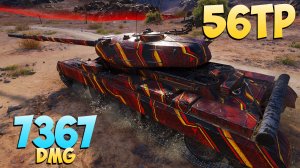 56TP - 6 Фрагов 7.3K Урона - Хорошая игра! - Мир Танков