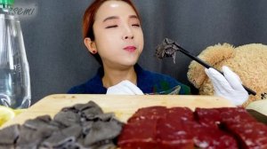 [Mukbang]🥩생간, 천엽 먹방!😋Raw LIVER 牛の肝臓 ตับวัว Gan bò Hati sapi Real sound Eating sound ASMR | 쎄미