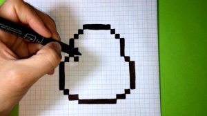 Как Рисовать Зелье из Майнкрафт - Рисунки по Клеточкам ♥ Pixel Art