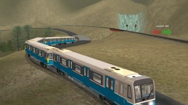 Метропоезд ладога [81-780] едет по российским дорогам