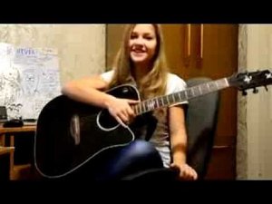 Батарейка - Жуки (cover) Девочка играет на гитаре