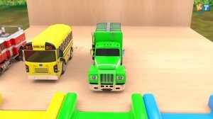 Бинго колеса в автобусе песня Цветная горка Игра в бильярд