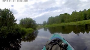 Эпизод 59. Начало второго дня сплава. Отходим от стоянки и преодолеваем пороги под Дятловским мосто