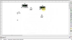 Multisim 1: Place Component, Voltmeter, Ammeter