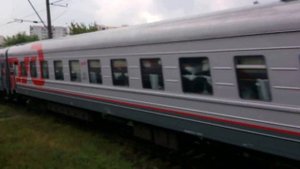 Из окна поезда от станции Саратов