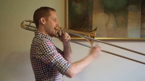 Гамма До Мажор в натуральном строе (Ре мажор на Тромбоне). C Major Scale (D Major - Trombone)
