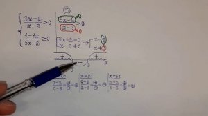 Система 2-ух дробно-рациональных неравенств.