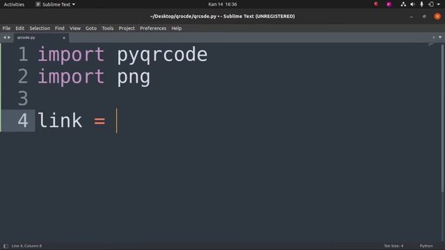 Generate qrcode with Python