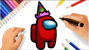 КАК НАРИСОВАТЬ СРЕДИ НАС В ШЛЯПЕ