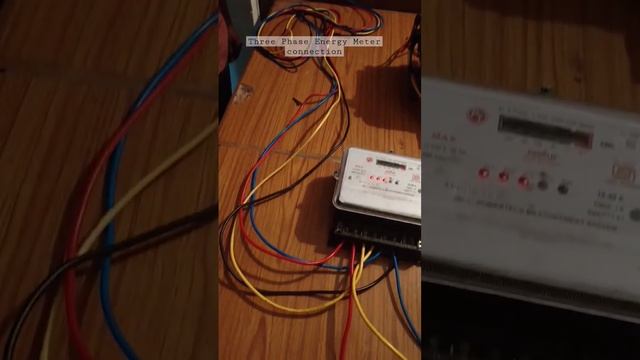 Three Phase Energy Meter connection #electricalengineering #electric #iti#energymeter #energy