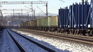 Электровоз ВЛ 85 125 С грузовым поездом Вос Сиб жд