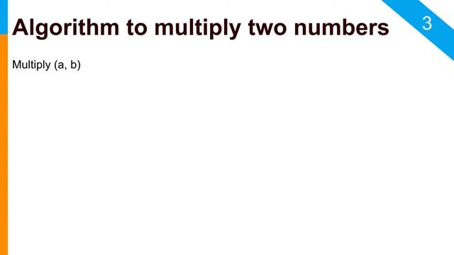 How to write an Algorithm?