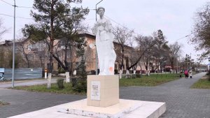 Подвиг Марите Бежите в Рудном, монумент Горняк, первый автовокзал Рудный, стоимость проезда в город
