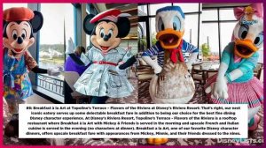 Signature Dining Restaurants at Disney World