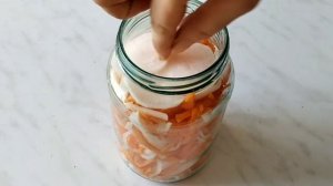 Овощная закуска: маринованные морковь и дайкон по-вьетнамски