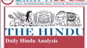 The Hindu Analysis 26 june 2020 by Rana Sir