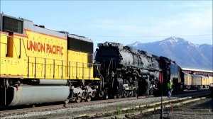 Union Pacific Big Boy 4014 Departs Ogden, Utah