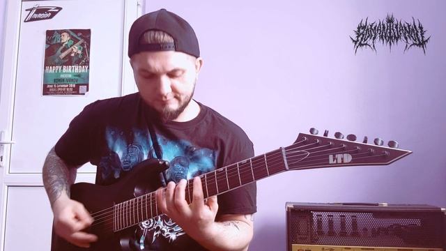 Fear на гитаре. At the gates blinded by fear. guitar cover.