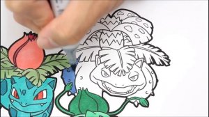 Pokemon Coloring Pages Bulbasaur Evolution Colouring book fun for kids