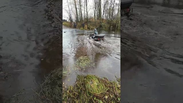 Первый брод на ЗКС 2023 Нижегородская область #квадроциклы #atv #kavasaki #cfmoto смотреть онлайн