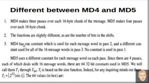 Different between MD4 & MD5 (Hashes and message digests)