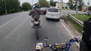 SUPERMOTO STUNTS | СТАНТ НА ПИТБАЙКЕ