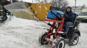 самодельный снегоуборщик-переломка