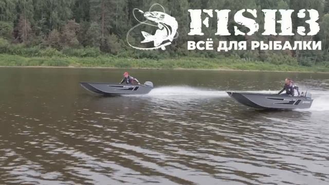 Моторная лодка Swimmer 370 на воде смотреть онлайн