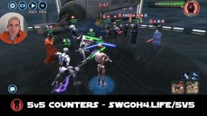 5v5 - GG + Nute vs Eternal Emperor + Nest | SWGOH GAC SEE Counter