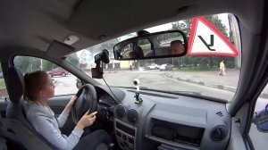 Веронику подрезали при развороте. Автоинструктор.