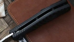 Складной нож Kizlyar Supreme Bloke Z, сталь D2/Stonewash, рукоять G-10