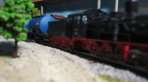 Паровоз BR 55 PIKO со звуковым сопровождением.