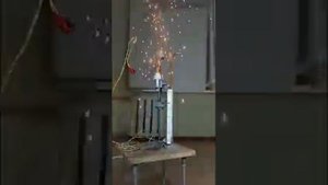 Испытание модельного ракетного двигателя