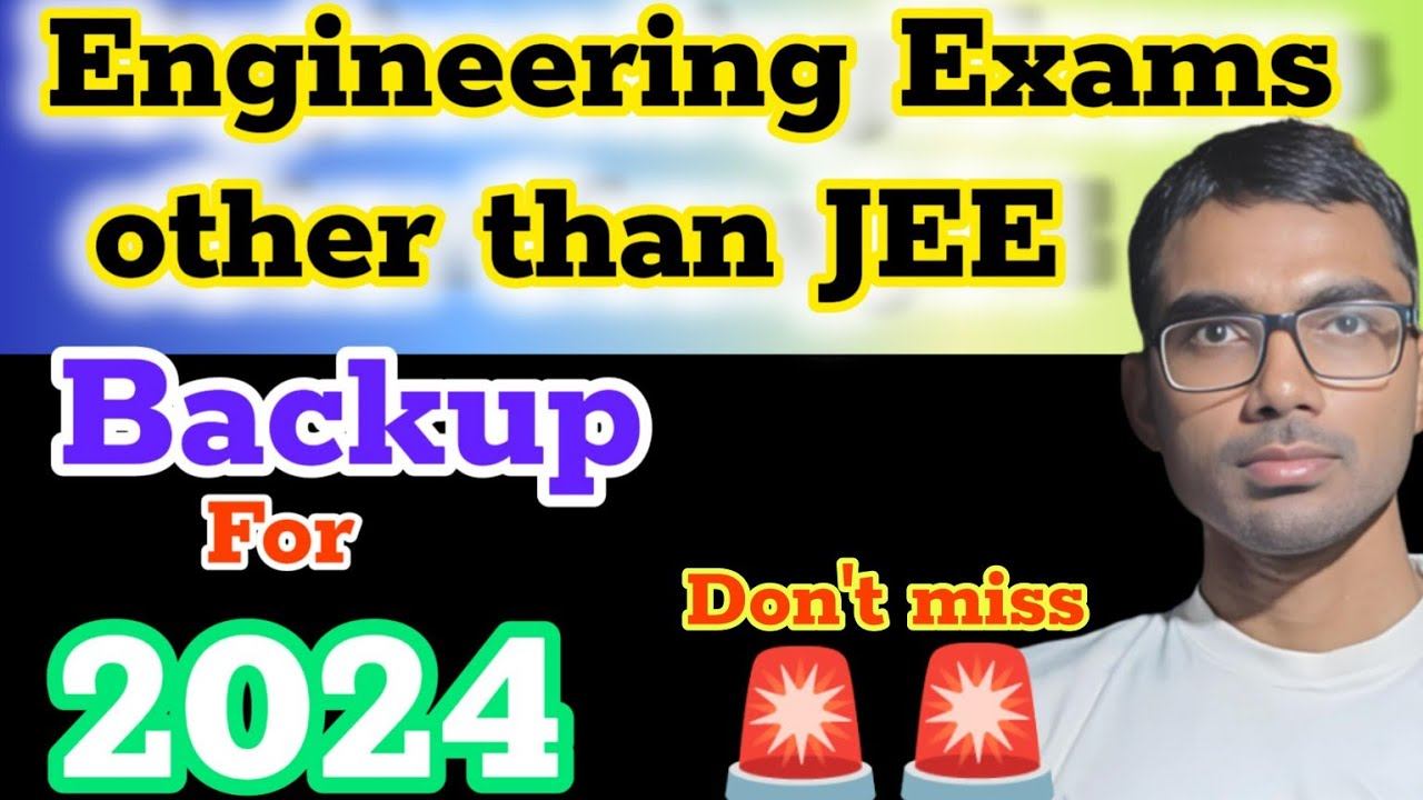 engineering exams other than jee mains |  less than 90 percentile  in jee mains |🚨