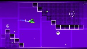 Geometry dash,  прохождение с 3 монетами ( 2 уровень )